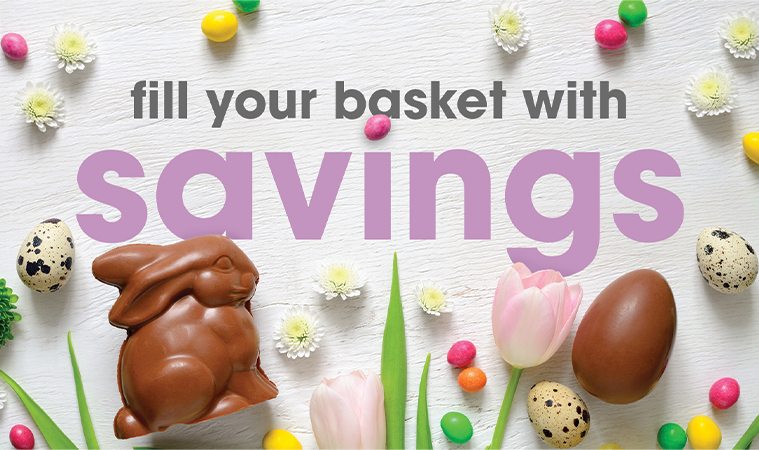 fill your basket with savings