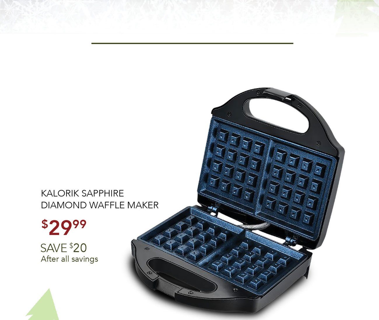 Diamond-waffle-maker