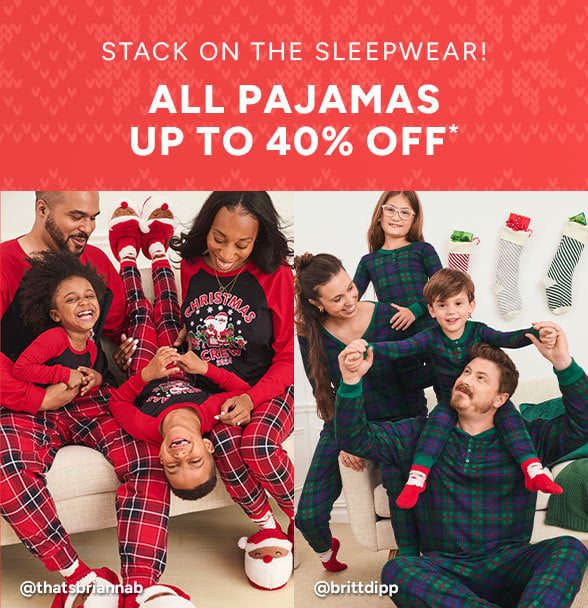 Up to 40% off Pajamas