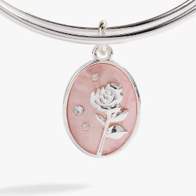 Rose Charm Bangle | Shop Now