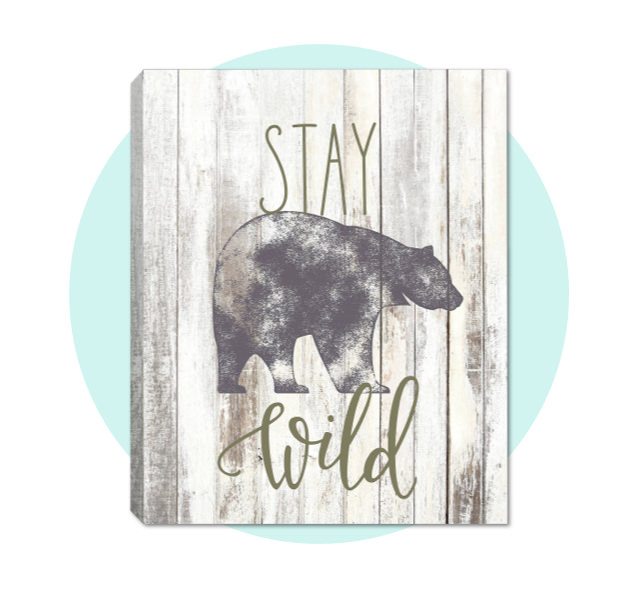 Linden Ave Stay Wild Canvas Wall Art