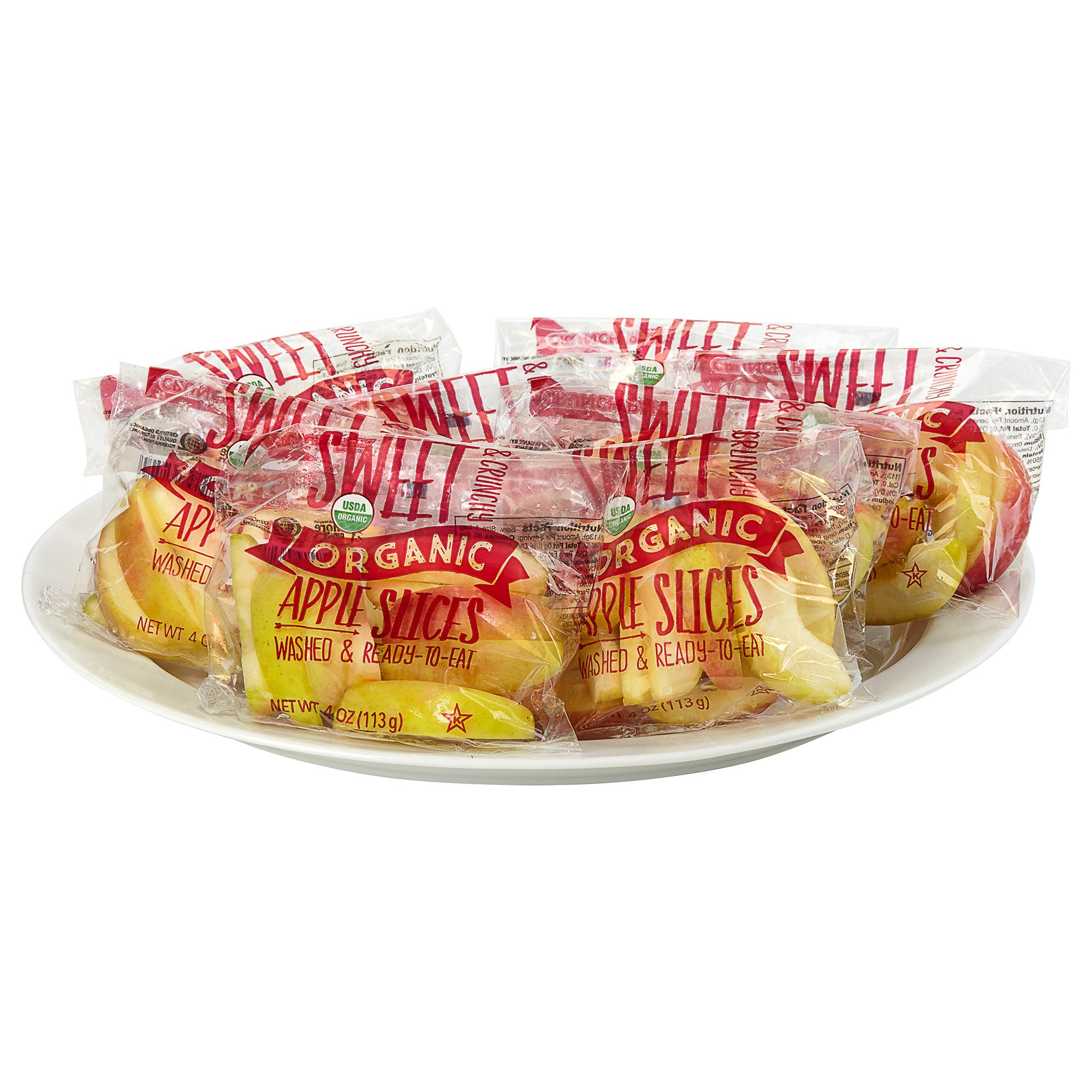 Organic Sliced Apples, 8 x 4 oz