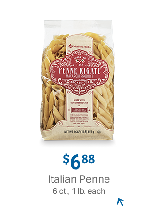 Italian Penne 6 ct., 1 lb. each
