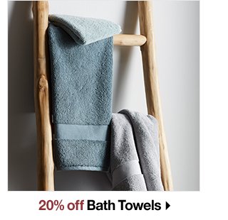 20% off Bath Towels