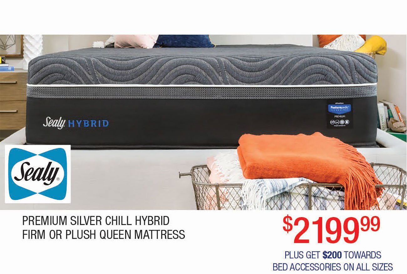 Sealy-Premium-Silver-Chill-Hybrid-Queen-Mattress