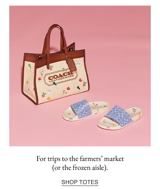 For trips to the farmers' market (or the frozen aisle). SHOP TOTES