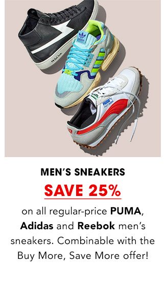 MEN'S SNEAKERS SAVE 25%