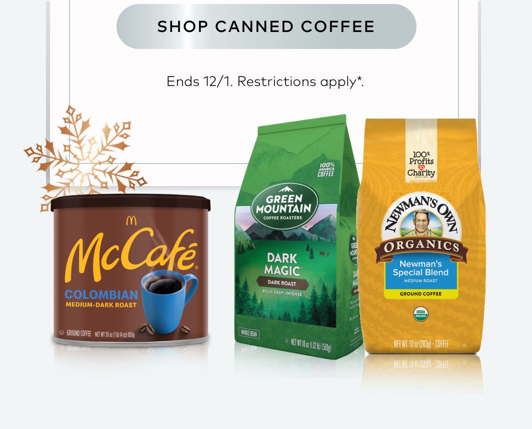 25% off canned coffee