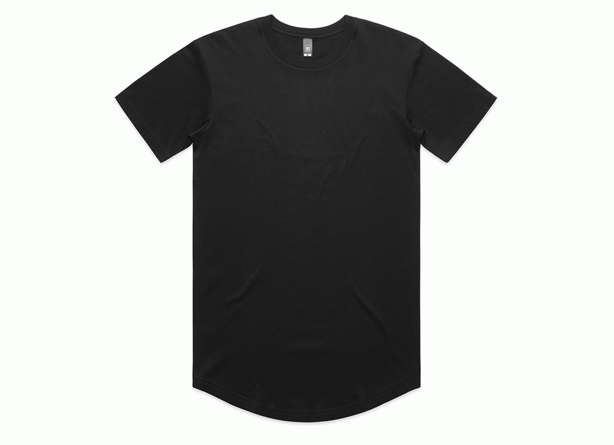 Curved Staple Hem Tee Colors