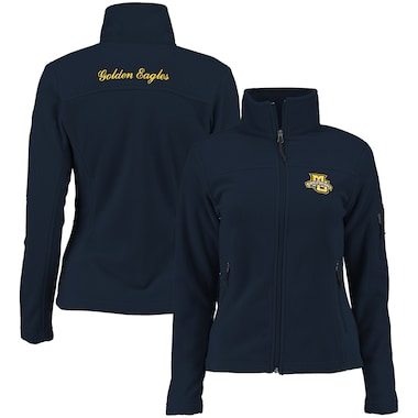 Women's Columbia Navy Marquette Golden Eagles Give & Go Full-Zip Jacket