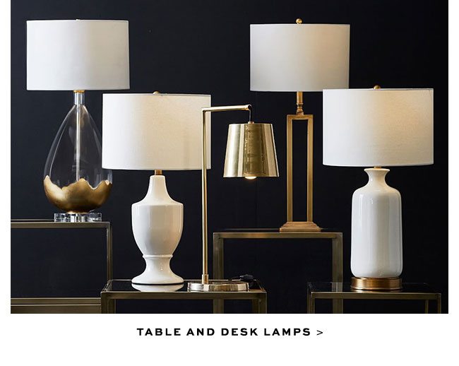 TABLE AND DESK LAMPS >
