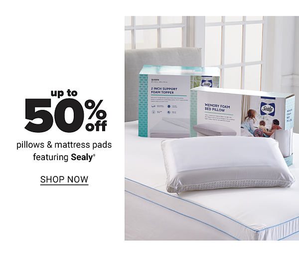 Up to 50% off Pillows and Mattress Pads feat. Sealy - Shop Now