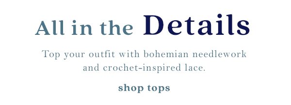 Shop tops.