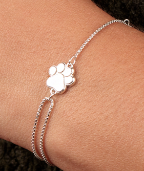 Paw Print of Love Pull Chain Bracelet