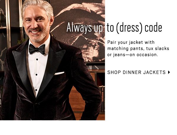 SEASON'S ESSENTIAL | The Dinner Jeacket | More Fun Than Formal + Shop Dinner Jackets + Shop Merino Sweaters