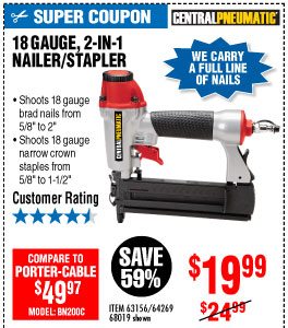 View 18 Gauge 2-in-1 Air Nailer/Stapler