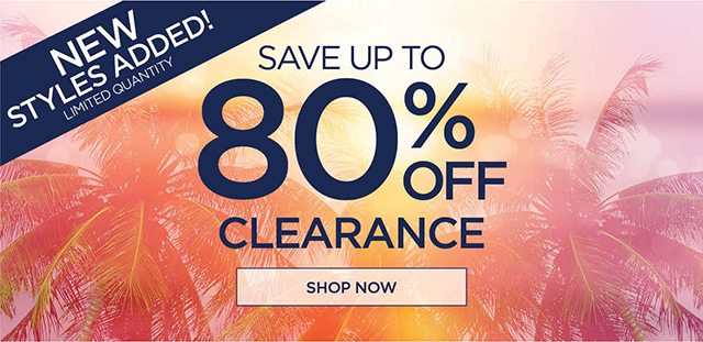 Save up to 80% Off Clearance