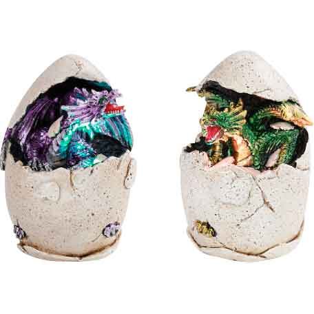 Image of Purple and Green Dragon Eggs Set