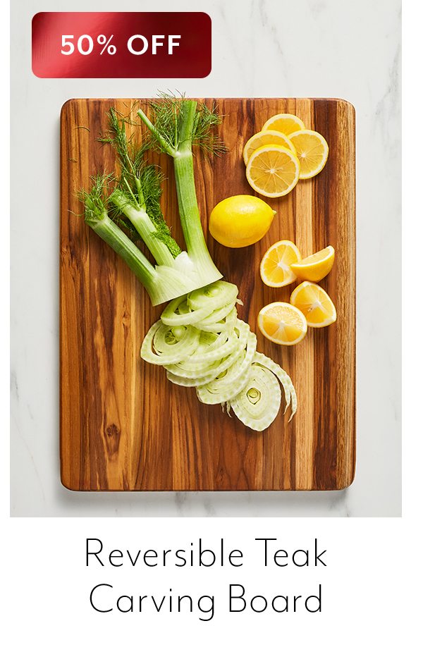 Sur La Table Reversible Teak Carving Board