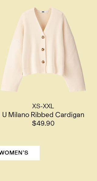 PDP4 - WOMEN U MILANO RIBBED CARDIGAN