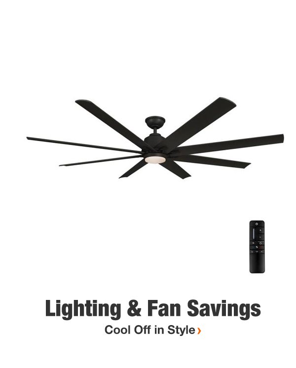 Lighting & Fan Savings Cool Off in Style