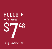 Polos as low as $10