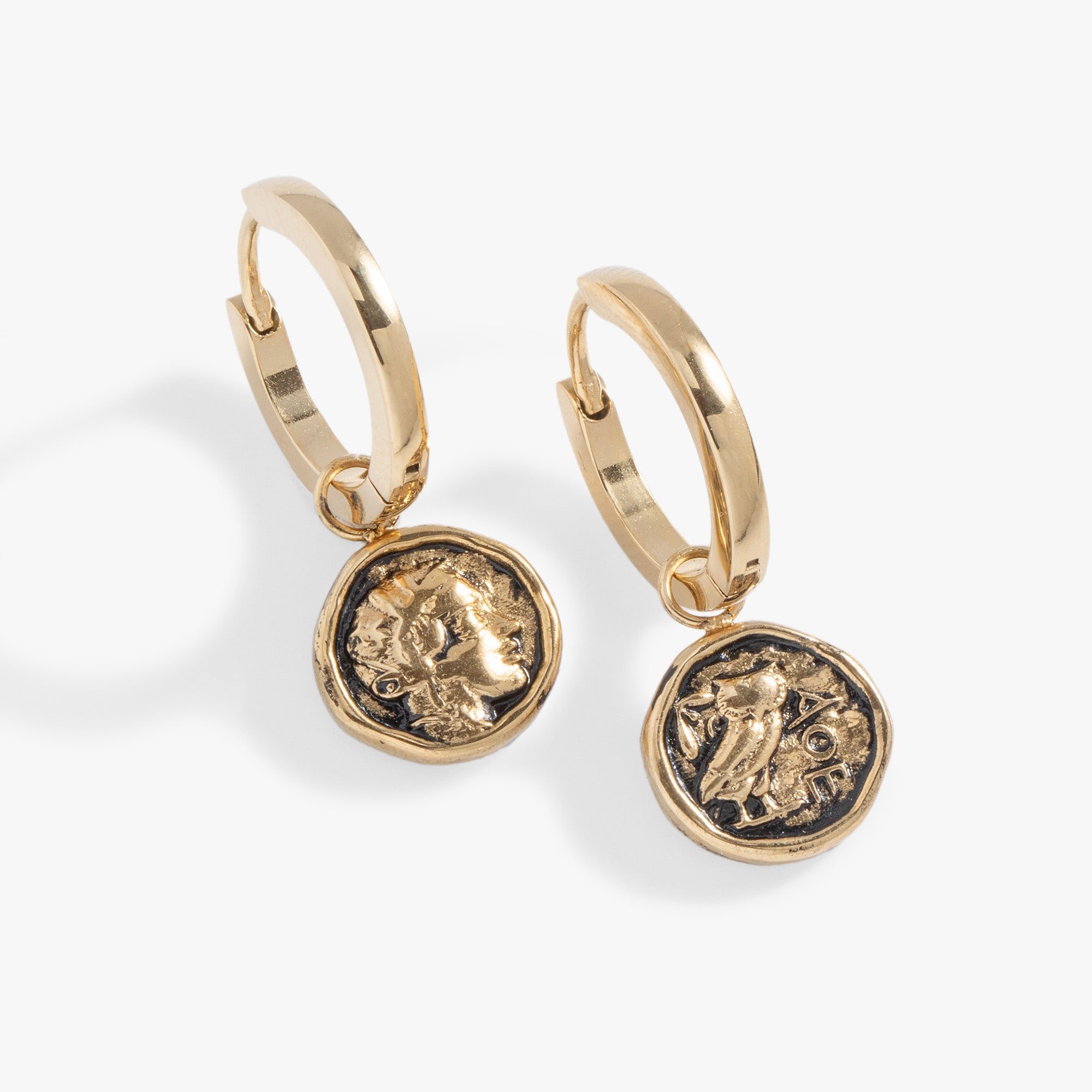 Image of Coin Hoop Earring