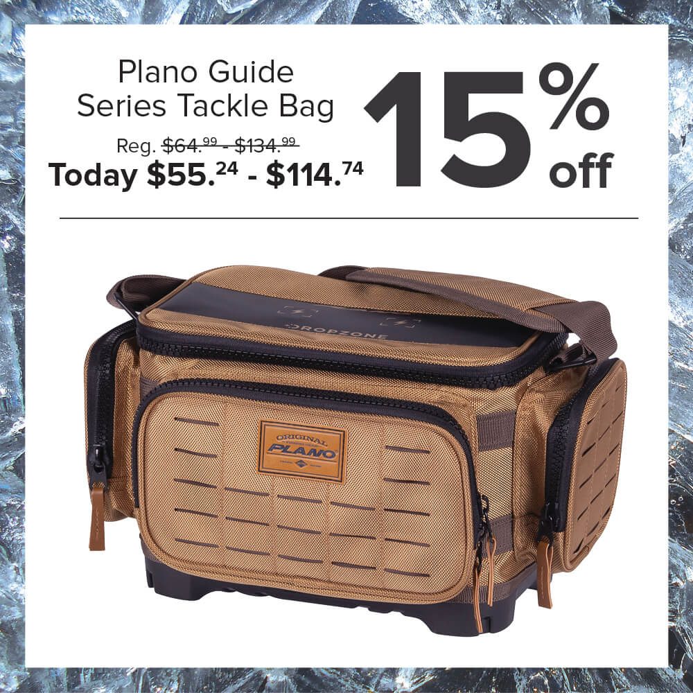 15% off Plano Guide Series Tackle Bags
