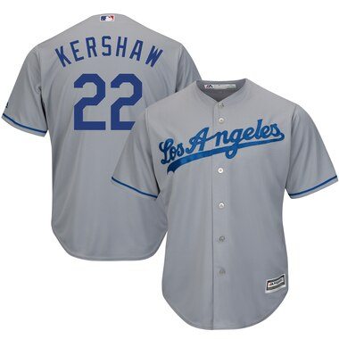 Clayton Kershaw Los Angeles Dodgers Majestic Cool Base Player Jersey - Gray