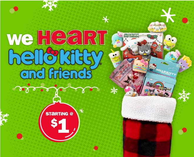 we heart hello kitty and friends