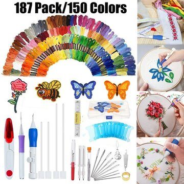 Embroidery Kit Punch Needle Embroidery Patterns Punch Needle Kit Craft Tool 