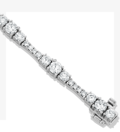 Memories Moments Magic Lab-Grown Diamond Bracelet 4 ct tw 14K White Gold 7''