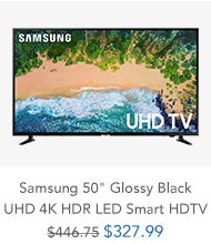 Shop Samsung 50 Glossy Black UHD 4K HDR LED Smart HDTV