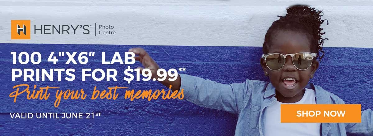 100 4x6 inch lab prints for $19.99** - Print your best memories!