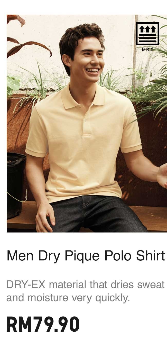 Men Dry Pique Polo Shirt