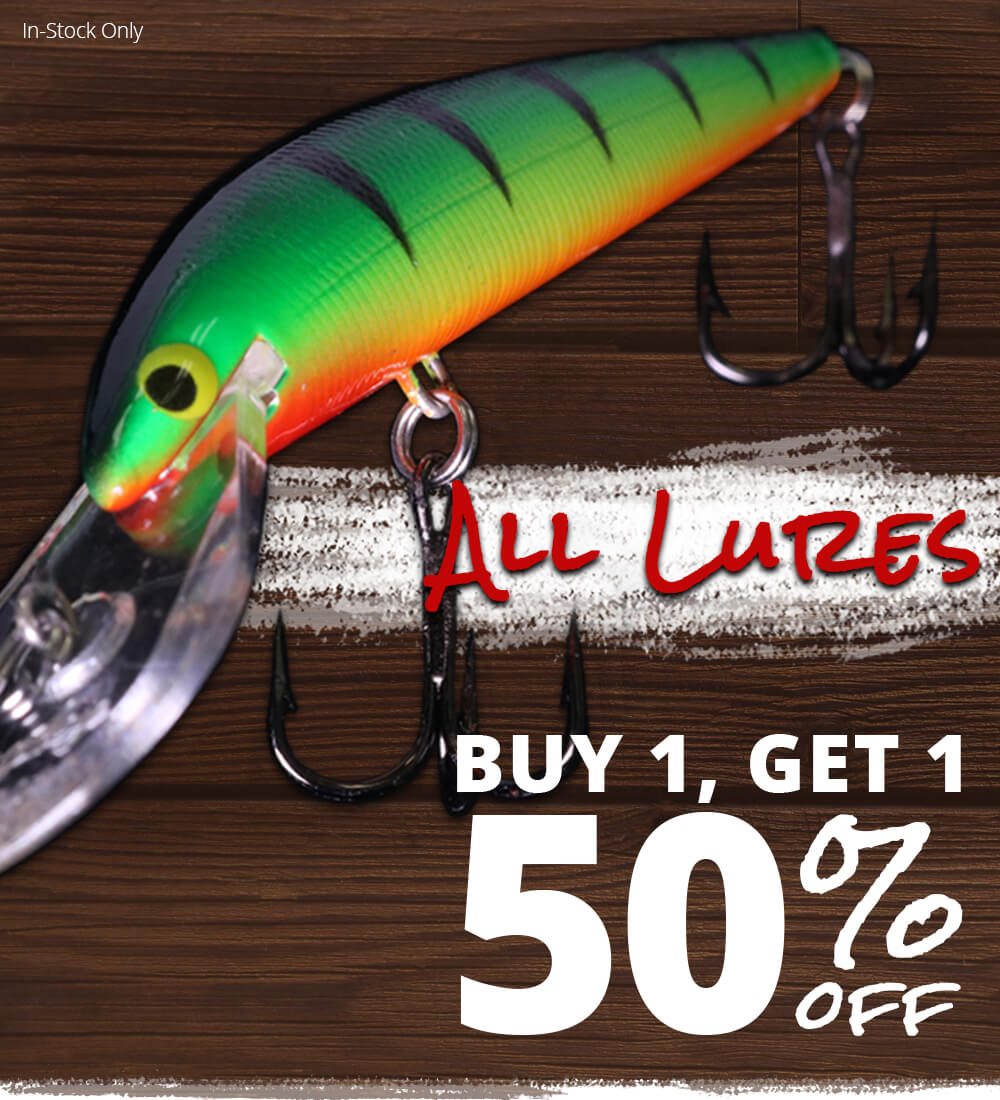 Buy One, Get One 50% Off Lures & Baits