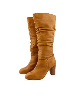 SOPHIE LEATHER SLOUCH BOOTS