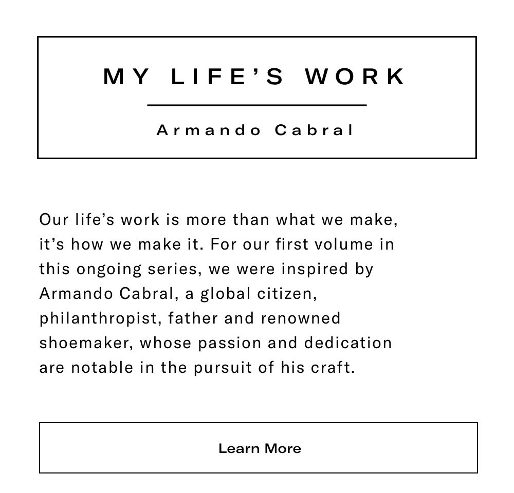 My Life's Work - Armando Cabral