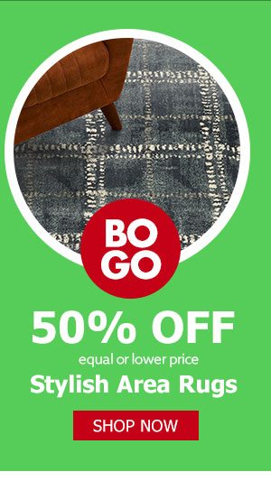 BOGO 50% OFF Stylish Area Rugs