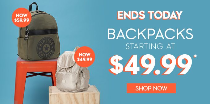 Backpacks Starting at $49.99