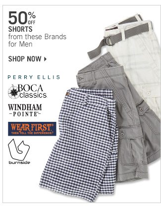 Shop 50% Off Select Shorts for Men