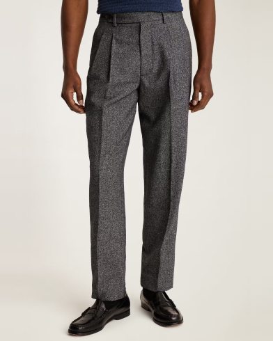 Pleated Wool Trouser