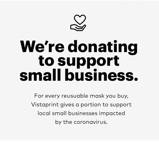 We’re donating to support small business.