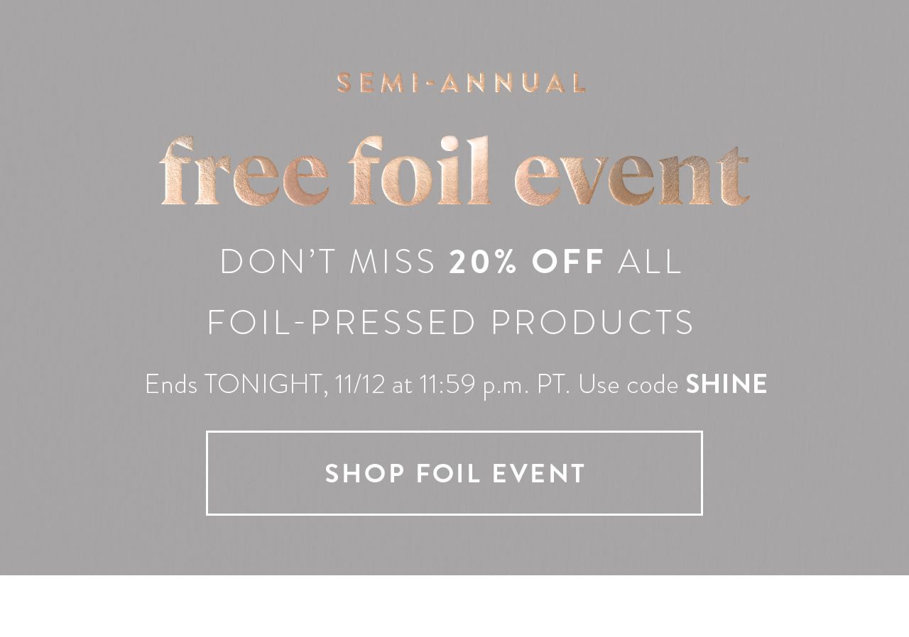 Shop Foil Event