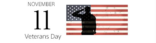 NOVEMBER 11 | Veterans Day