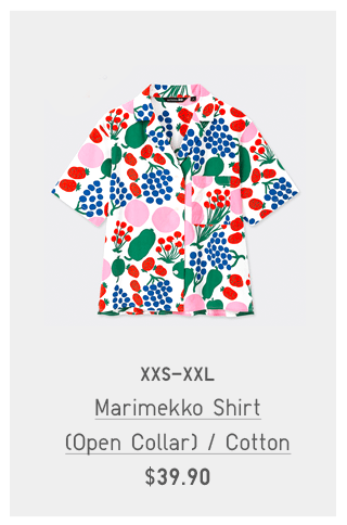 PDP4 - WOMEN MARIMEKKO OPEN COLLAR SHIRT