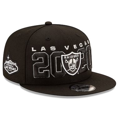 Las Vegas Raiders New Era 2020 NFL Draft Official 9FIFTY Adjustable Snapback Hat - Black