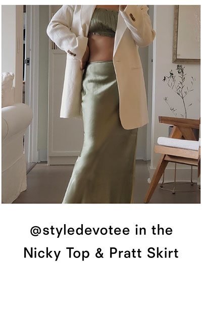 Nicky Top Artichoke and Pratt Skirt Artichoke