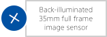 Back-illuminated 35mm full frame image sensor