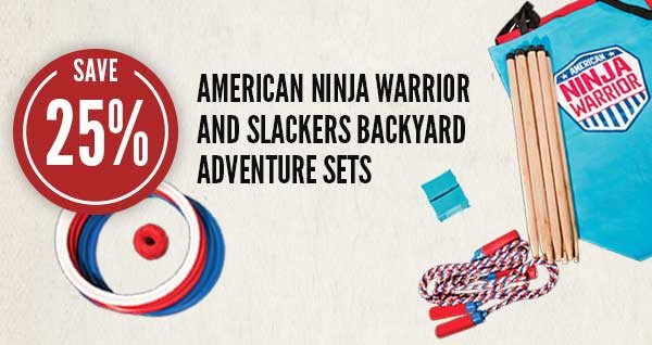 American Ninja Warrior and Slackers Backyard Adventure Sets